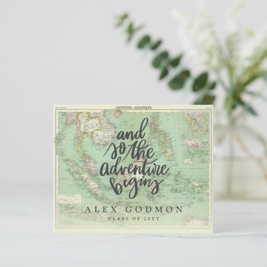 Und so beginnt das Abenteuer Einladung (Stehend Vorderseite)