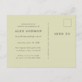 Und so beginnt das Abenteuer Einladungspostkarte (Rückseite)