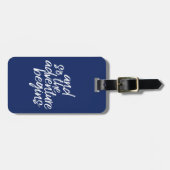 Und so beginnt das Abenteuer - Farbe bearbeiten Gepäckanhänger (Vorderseite horizontal)