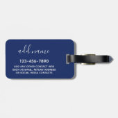 Und so beginnt das Abenteuer - Farbe bearbeiten Gepäckanhänger (Rückseite horizontal)