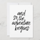 Und so beginnt das Abenteuer Feiertagskarte (Vorderseite)