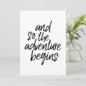 Und so beginnt das Abenteuer Feiertagskarte (Stehend Vorderseite)