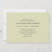 Und so beginnt das Abenteuer Foto Abschluss Einladung (Rückseite)