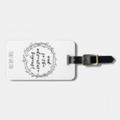 Und so beginnt das Abenteuer - Handgeschriebene Sc Gepäckanhänger (Vorderseite horizontal)