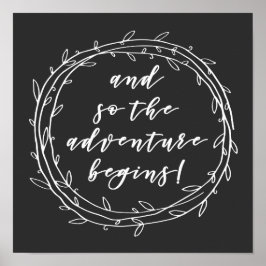 Und so beginnt das Abenteuer - inspirierendes Zita Poster