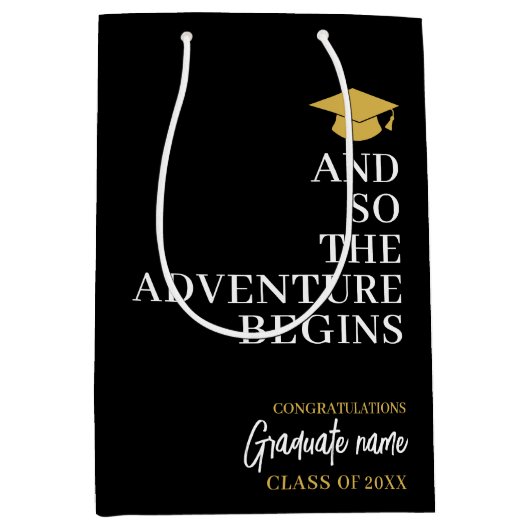 Und so beginnt das Abenteuer mit dem Black Gold Ab Mittlere Geschenktüte (Vorderseite)