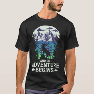 Und so beginnt das Abenteuer mit dem Camping Hirsc T-Shirt