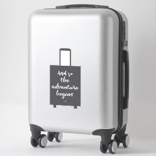 Und so beginnt das Abenteuer mit dem Fun Luggage S Aufkleber