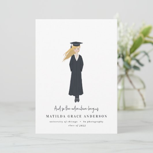 Und so beginnt das Abenteuer mit der Abschlussfeie (Stehend Vorderseite)