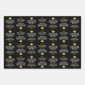 Und so beginnt das Abenteuer - Moderner Abschluss Geschenkpapier Set (Vorderseite)