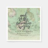 UND SO BEGINNT DAS ABENTEUER SERVIETTE (Vorderseite)