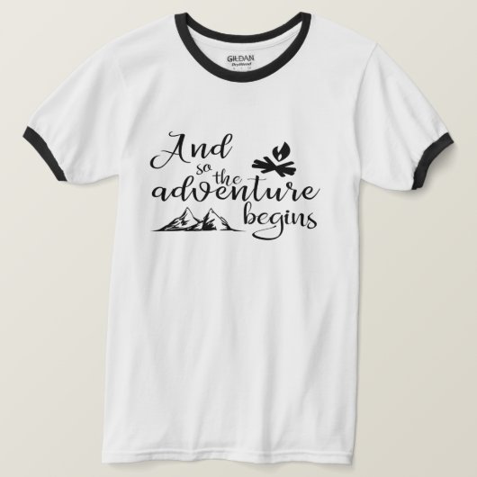 Und so beginnt das Abenteuer T-Shirt (Design vorne)