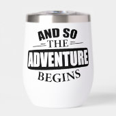 Und so beginnt das Abenteuer Travel Mug Insulted (Vorderseite)
