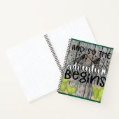 Und so beginnt das Adventure Journal Notizblock (Innenseite)