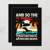 Und so beginnt das Rentenabenteuer Begleitkarte (Vorne/Hinten)