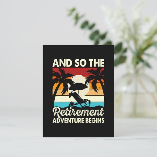 Und so beginnt das Rentenabenteuer Begleitkarte (Stehend Vorderseite)