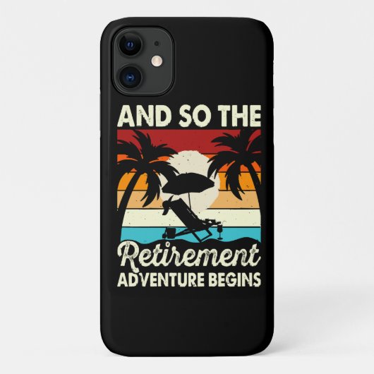Und so beginnt das Rentenabenteuer Case-Mate iPhone Hülle (Rückseite)