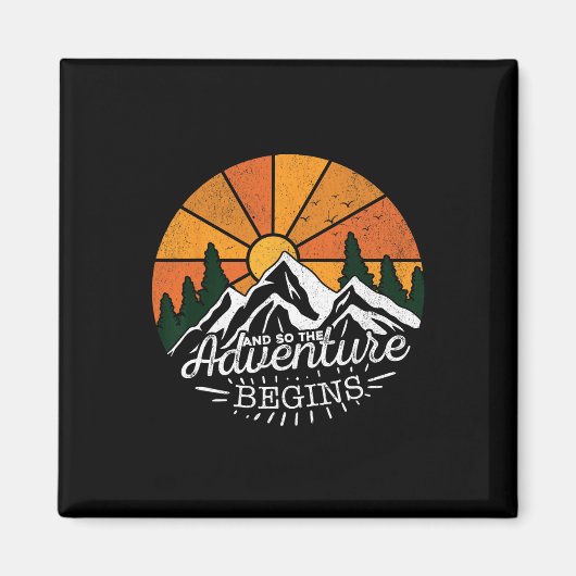 Und so beginnt die Abenteuer Camping Hiki Magnet (Vorne)