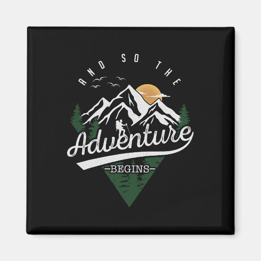 Und so beginnt die Abenteuer Camping Hiki Magnet (Vorne)