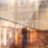 Und so beginnt ihre Geschichte mit einer eleganten Fensteraufkleber (Blatt 2)