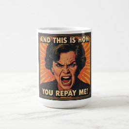 Und so dankst du es mir! kaffeetasse