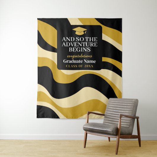 Und so fängt das Abenteuer an - der Hintergrund de Wandteppich (Beispiel)