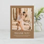 Und so fängt das Foto Hochzeit an Danke (Stehend Vorderseite)