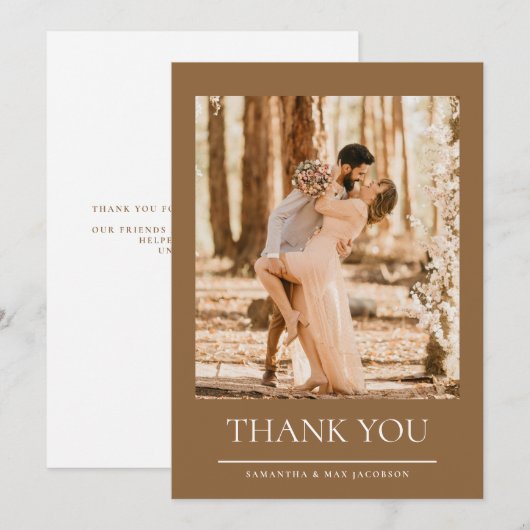 Und so fängt das Foto Hochzeit an Danke (Vorne/Hinten)