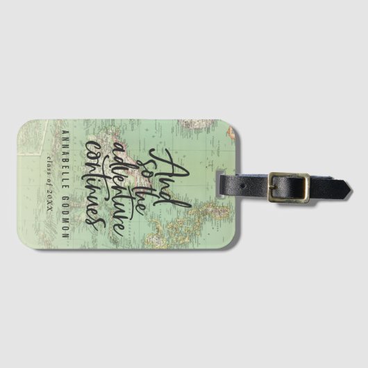 Und so geht das Abenteuer weiter Gepäckanhänger (Vorderseite (Horizontal))