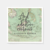 Und so setzt das Abenteuer mit der Abschlussfeier  Serviette (Vorderseite)