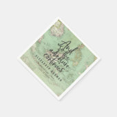 Und so setzt das Abenteuer mit der Abschlussfeier Serviette (Ecke)