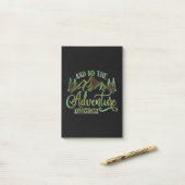 Und So The Adventure Begins Post-it Klebezettel (Auf Schreibtisch)