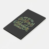 Und So The Adventure Begins Post-it Klebezettel (angewinkelt)