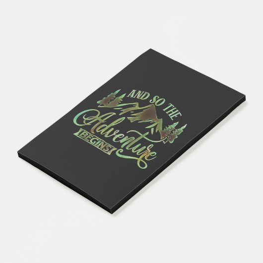 Und So The Adventure Begins Post-it Klebezettel (angewinkelt)