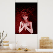 Und so zückt sie Gothic Art Poster (Küche)