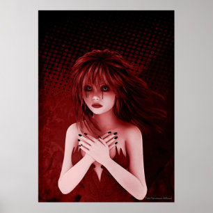Und so zückt sie Gothic Art Poster