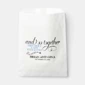 Und so zusammen Hochzeit Geschenktütchen (Vorderseite)