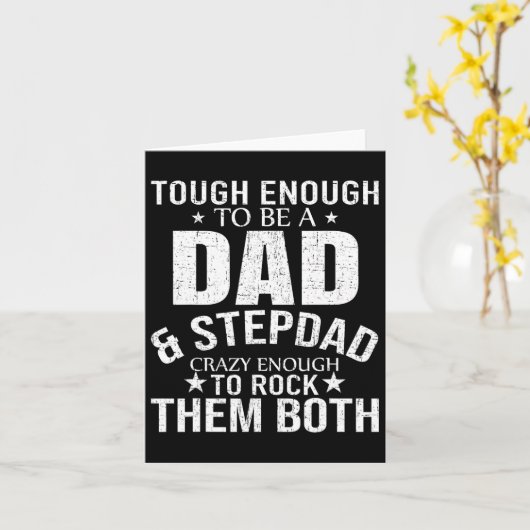 Und Stepdad Vathers Day Stepdad Step Vater Karte (Gelbe Blume)