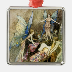 Und süß singend um dein Bett Silbernes Ornament