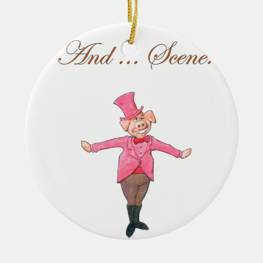 Und… Szene Keramik Ornament (Vorne)