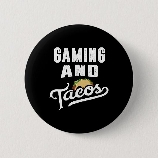 Und Tacos Retro Video Game Player Taco Fan Button (Vorderseite)