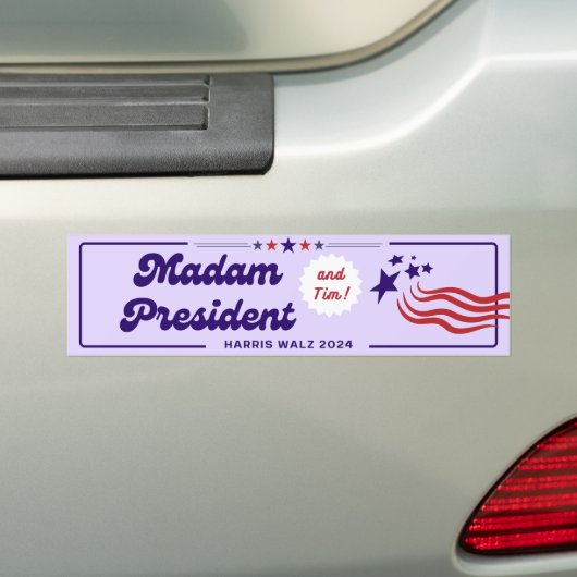 (und Tim!) - Harris Walz 2024 Autoaufkleber (Auf Auto)