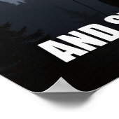 Und trotzdem hob ich Motivierend Kunst hervor Poster (Ecke)