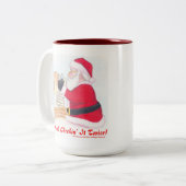 Und überprüfe es zweimal zweifarbige tasse (Vorderseite Links)