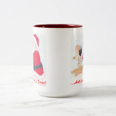 Und überprüfe es zweimal zweifarbige tasse (Mittel)