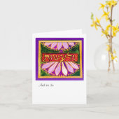 Und um V'la'asot zu machen Karte (Gelbe Blume)