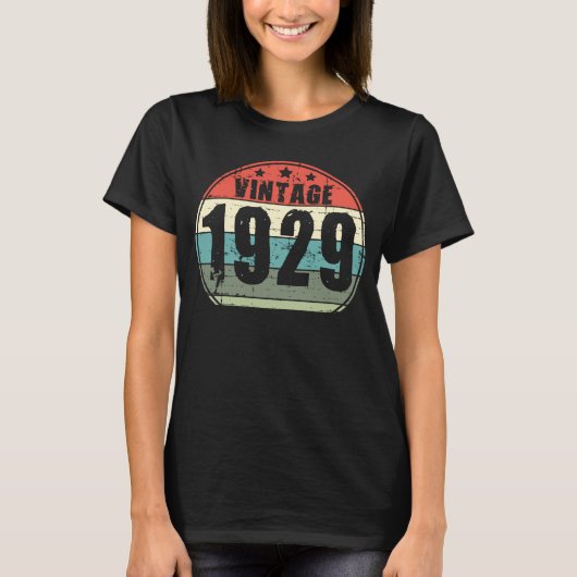 und Vintag 1929 T-Shirt (Vorderseite)