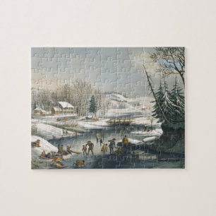 und Wintervormittag Puzzle