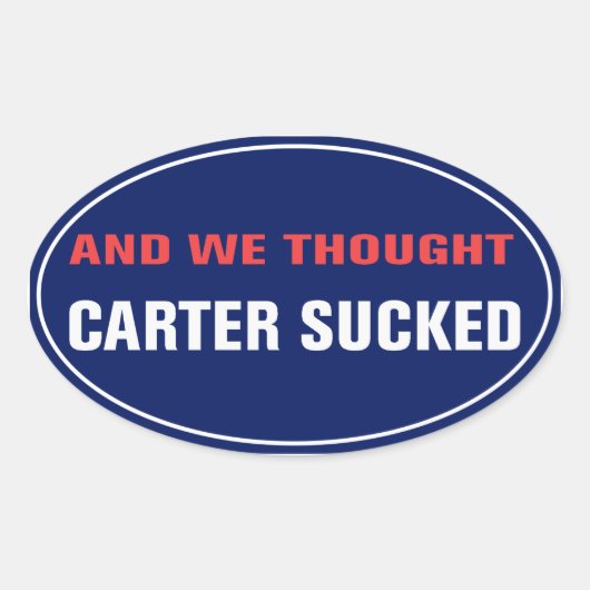 Und wir dachten, Carter Sind zum Kotzen Sticker (Vorderseite)