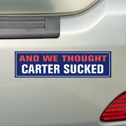 Und wir dachten sind zum Kotzenes Carter Autoaufkleber (Auf Auto)